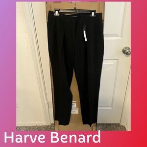 Harve Benard Classic Black Trousers
